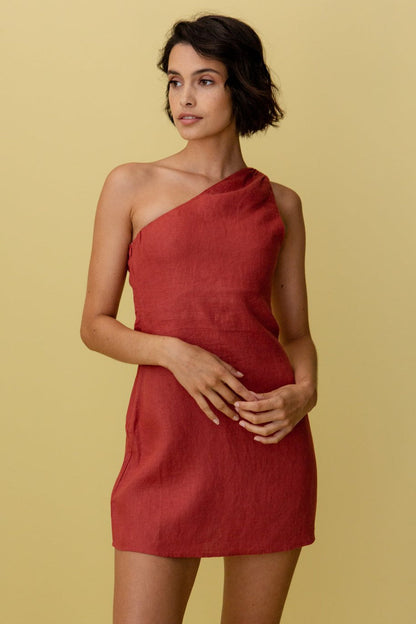 Vestido Un Hombro Mujer – Chic, Aireado y Perfecto para Fiestas o Vacaciones