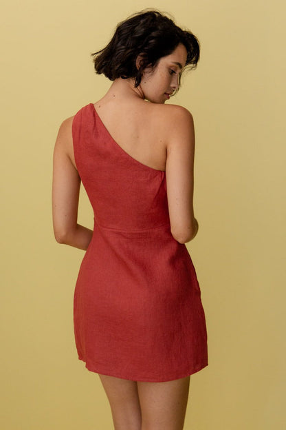 Vestido Un Hombro Mujer – Chic, Aireado y Perfecto para Fiestas o Vacaciones