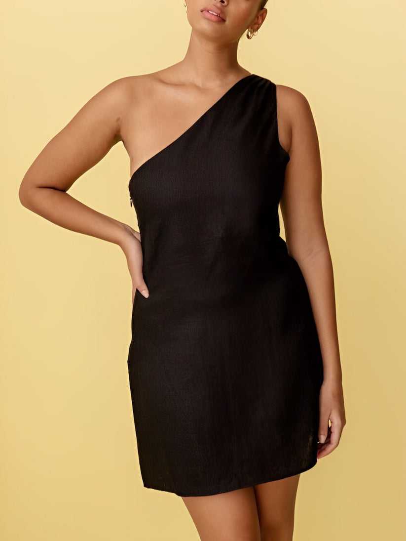Vestido Un Hombro Mujer – Chic, Aireado y Perfecto para Fiestas o Vacaciones