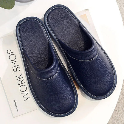 Zapatillas Casa Hombre – Elegantes de Cuero, Resistentes y Cálidas