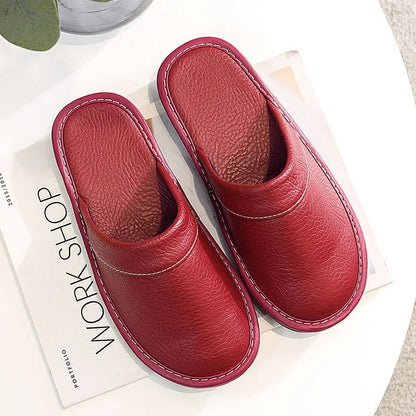 Zapatillas Casa Hombre – Elegantes de Cuero, Resistentes y Cálidas