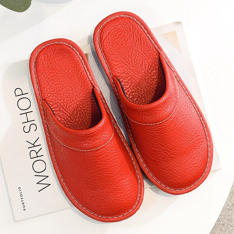 Zapatillas Casa Hombre – Elegantes de Cuero, Resistentes y Cálidas
