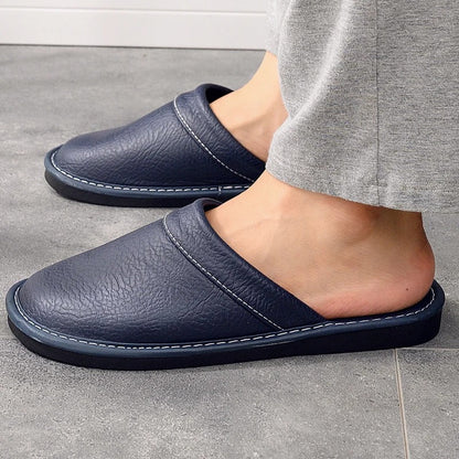 Zapatillas Casa Hombre – Elegantes de Cuero, Resistentes y Cálidas