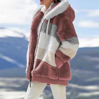 Chaqueta Mujer – Cálida de Invierno con Capucha y Estilo Casual
