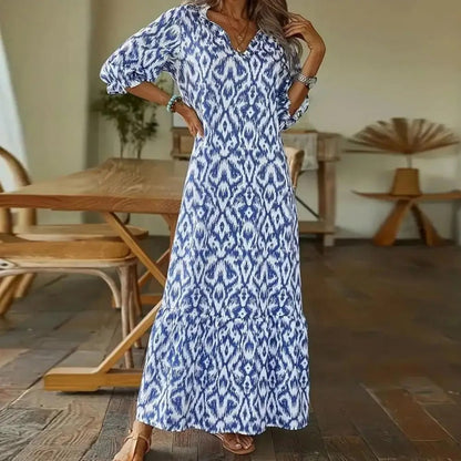 Vestido largo de mujer, cómodo y moderno para verano