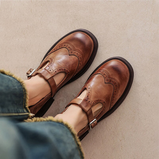 Fay | Elegantes Mary Janes de cuero