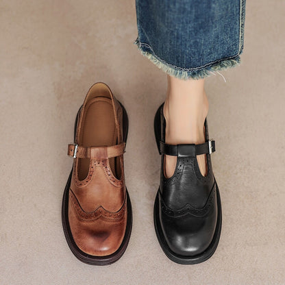 Fay | Elegantes Mary Janes de cuero