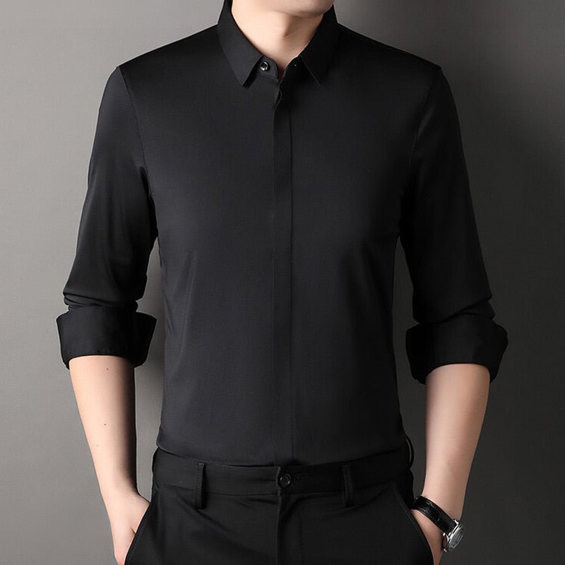 Camisa hombre cómoda stretch sin arrugas estilo casual
