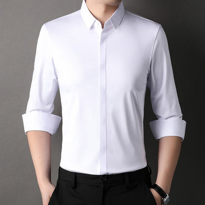 Camisa hombre cómoda stretch sin arrugas estilo casual