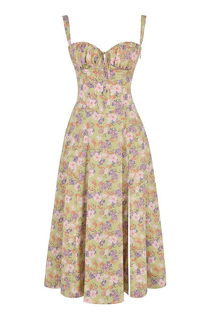 Vestido Midi Elegante Mujer – Corsé Detallado, Cómodo y Atemporal