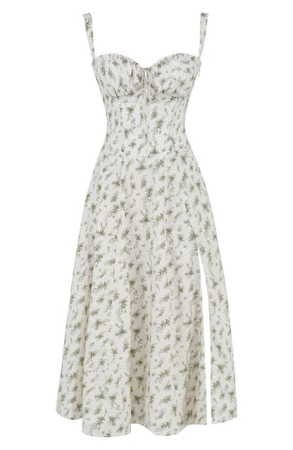 Vestido Midi Elegante Mujer – Corsé Detallado, Cómodo y Atemporal