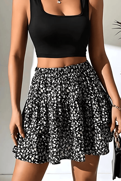 Mini Falda Escalonada Mujer – Cómoda, Versátil y Elegante Casual