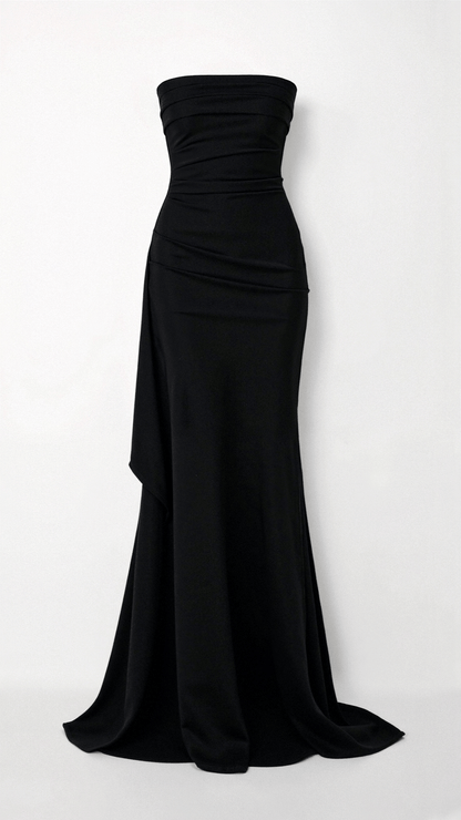 Vestido Elegante Mujer – Tube con Corte en Pierna, Perfecto para Bodas o Galas
