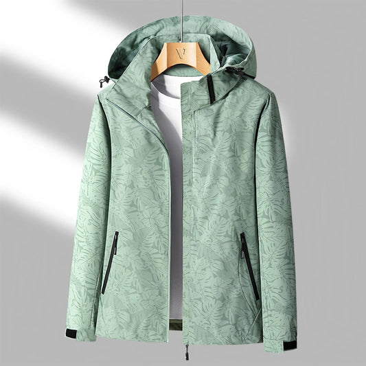 Chaqueta con capucha para mujer: impermeable y con cremallera
