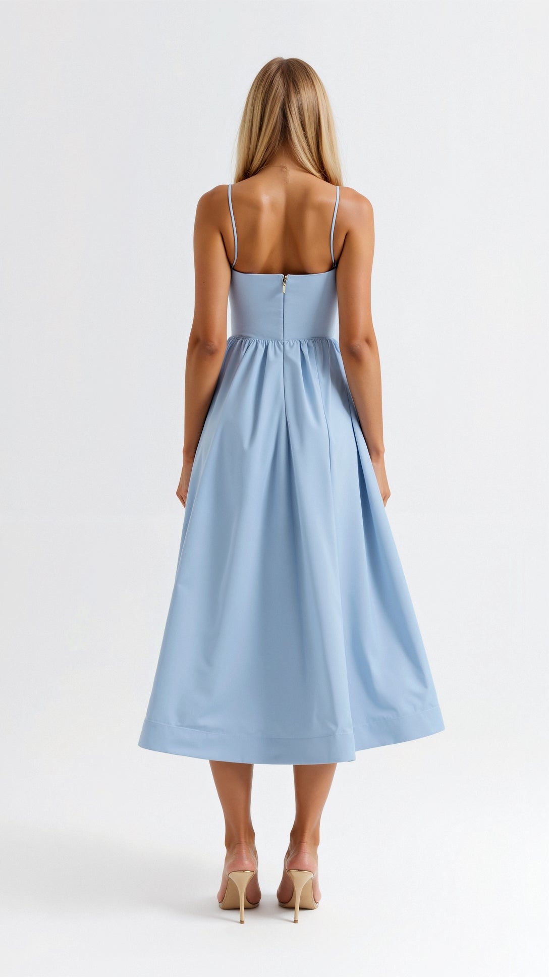 Vestido Midi Mujer – Diseño Fluido, Ligero y Sofisticado para Fiestas