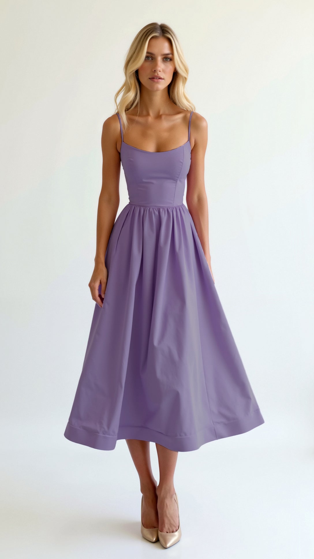 Vestido Midi Mujer – Diseño Fluido, Ligero y Sofisticado para Fiestas
