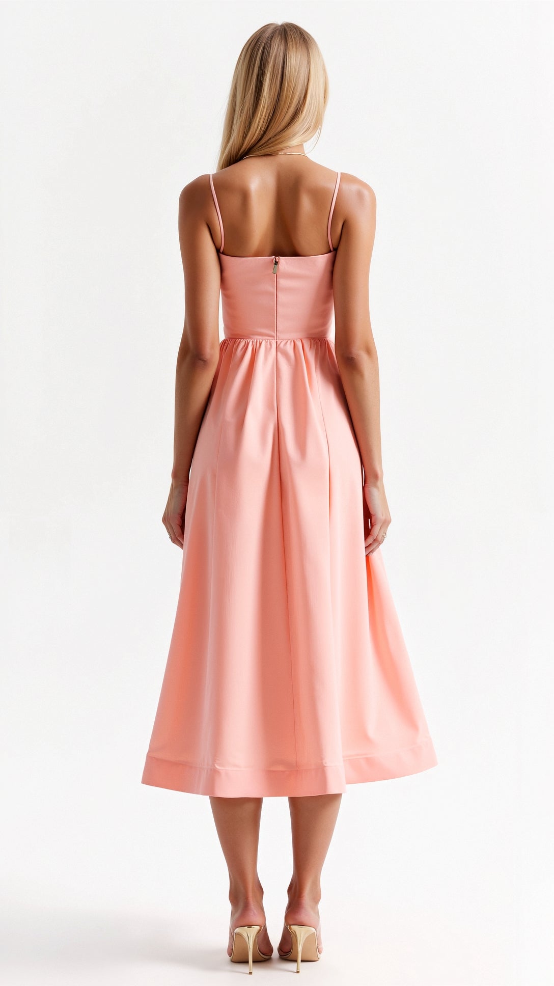 Vestido Midi Mujer – Diseño Fluido, Ligero y Sofisticado para Fiestas