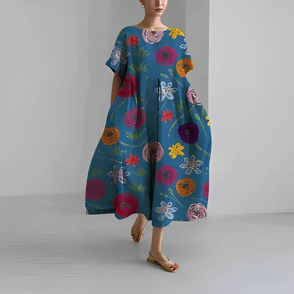 Naolin | Maxi Vestido Boho Floral de Primavera