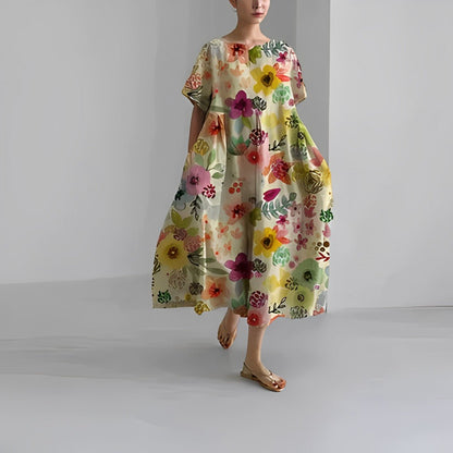 Naolin | Maxi Vestido Boho Floral de Primavera