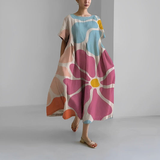 Naolin | Maxi Vestido Boho Floral de Primavera