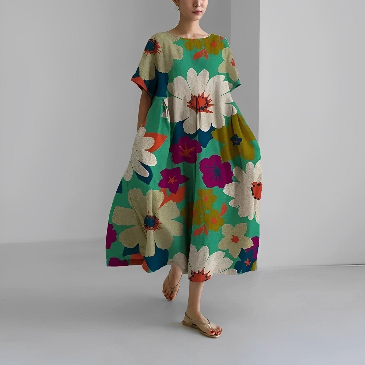 Naolin | Maxi Vestido Boho Floral de Primavera