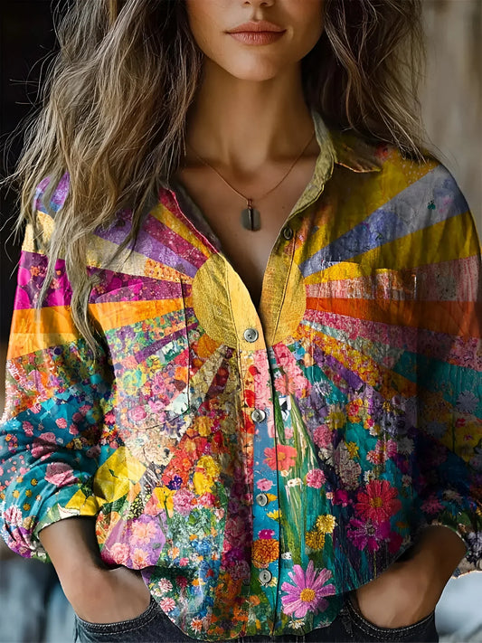 Camisa mujer elegante y versátil, perfecta para primavera o paseo