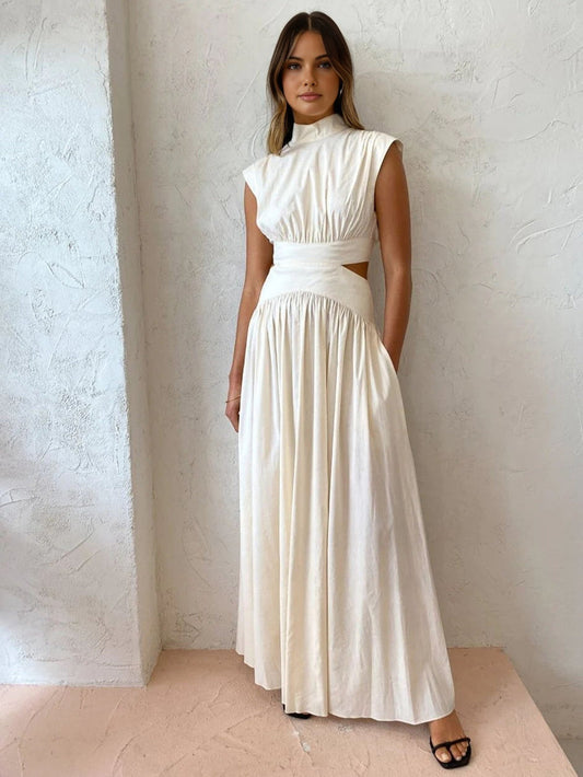 Vestido Elegante Mujer – Largo con Cut Out Chic para Eventos Especiales
