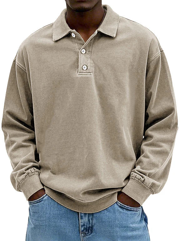 Camisa Hombre – Manga Larga Vintage, Elegante y Atemporal