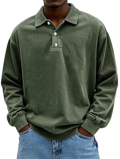 Camisa Hombre – Manga Larga Vintage, Elegante y Atemporal