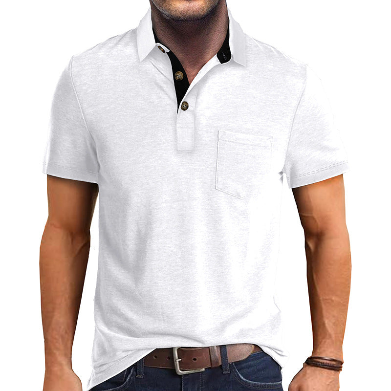Camisa tipo polo masculina, ligera y versátil para verano