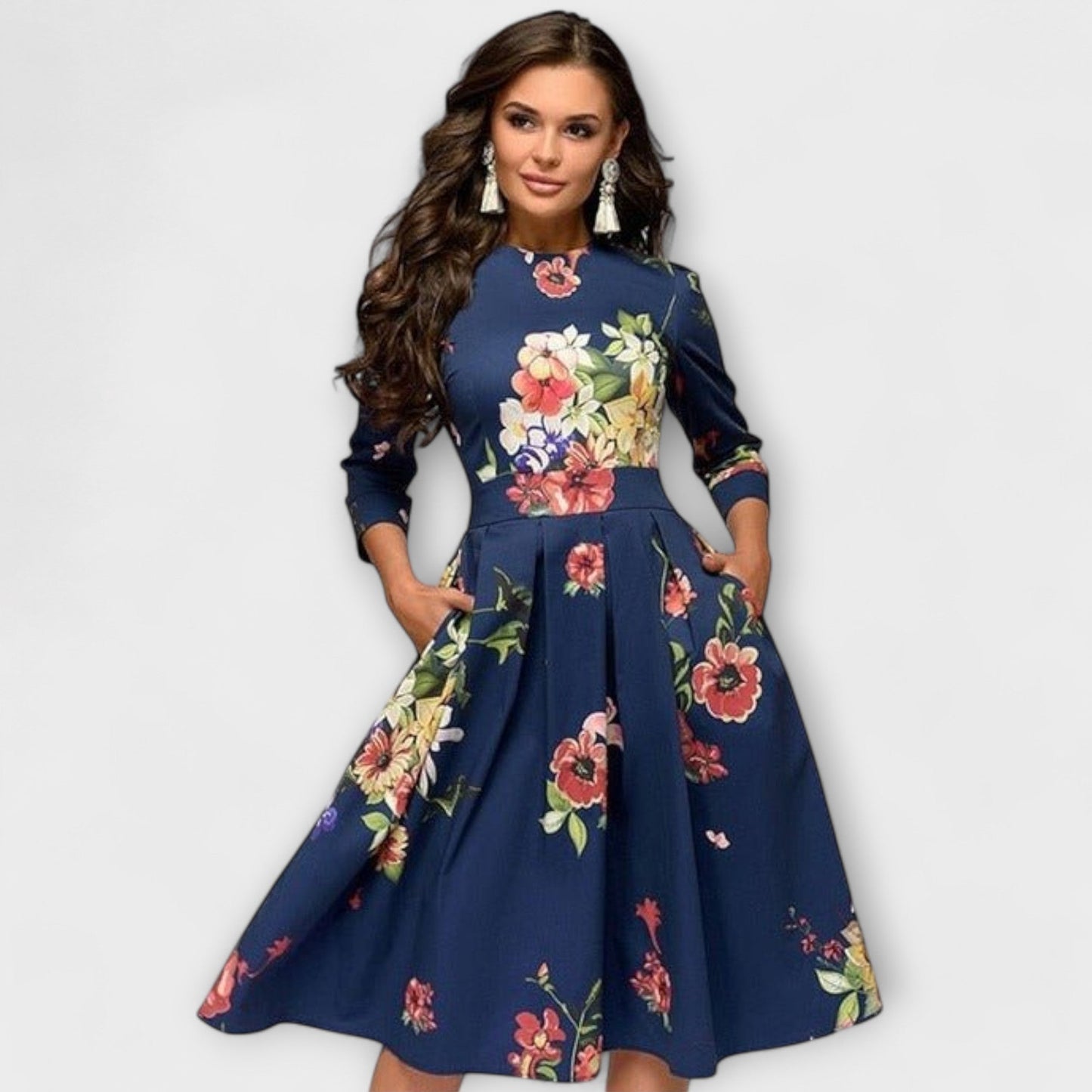 Evelyn | Elegante vestido hasta la rodilla