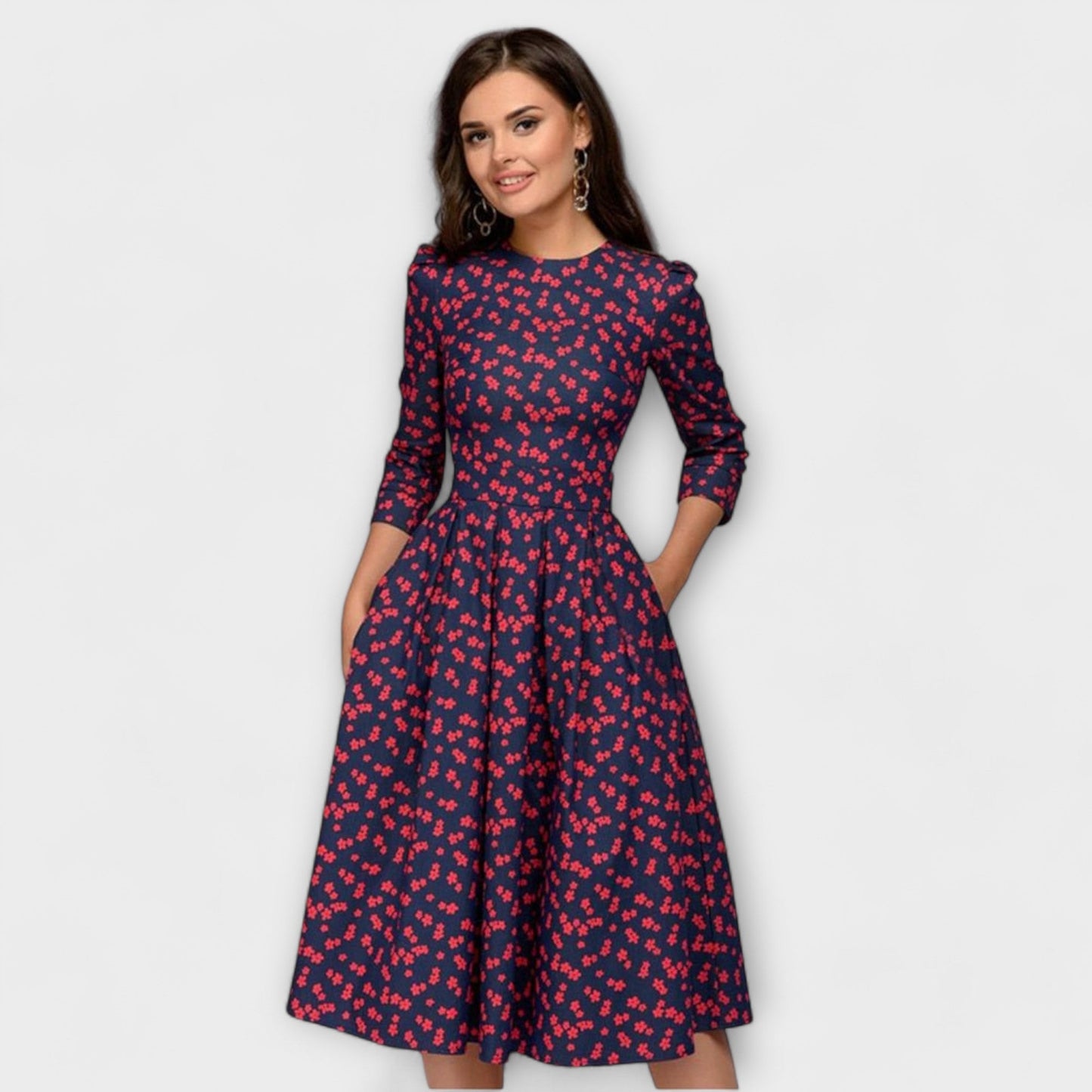 Evelyn | Elegante vestido hasta la rodilla