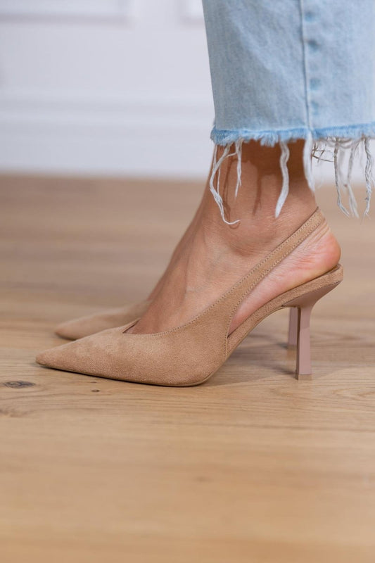 Zapatos Slingback Mujer – Elegantes en Color Nude para Bodas y Fiestas
