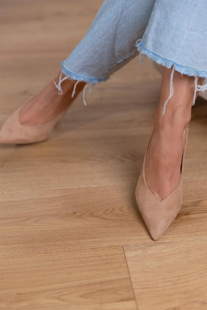 Zapatos Slingback Mujer – Elegantes en Color Nude para Bodas y Fiestas