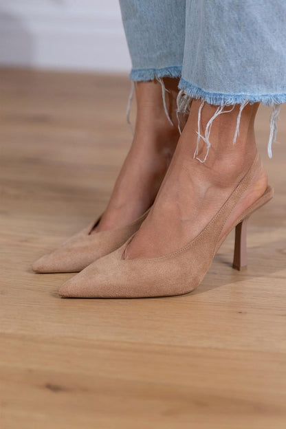 Zapatos Slingback Mujer – Elegantes en Color Nude para Bodas y Fiestas