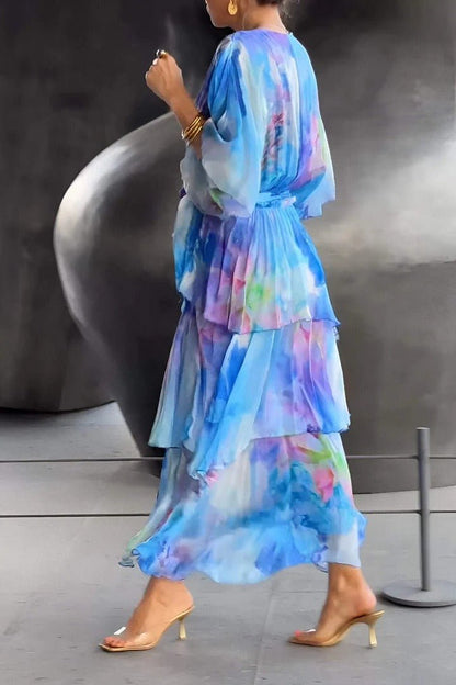 Juanita | Elegante Maxi Vestido Multicolor