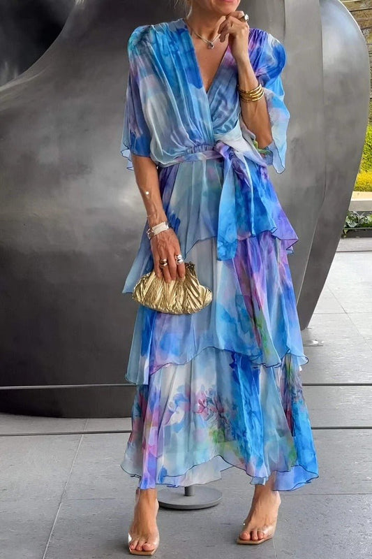 Juanita | Elegante Maxi Vestido Multicolor