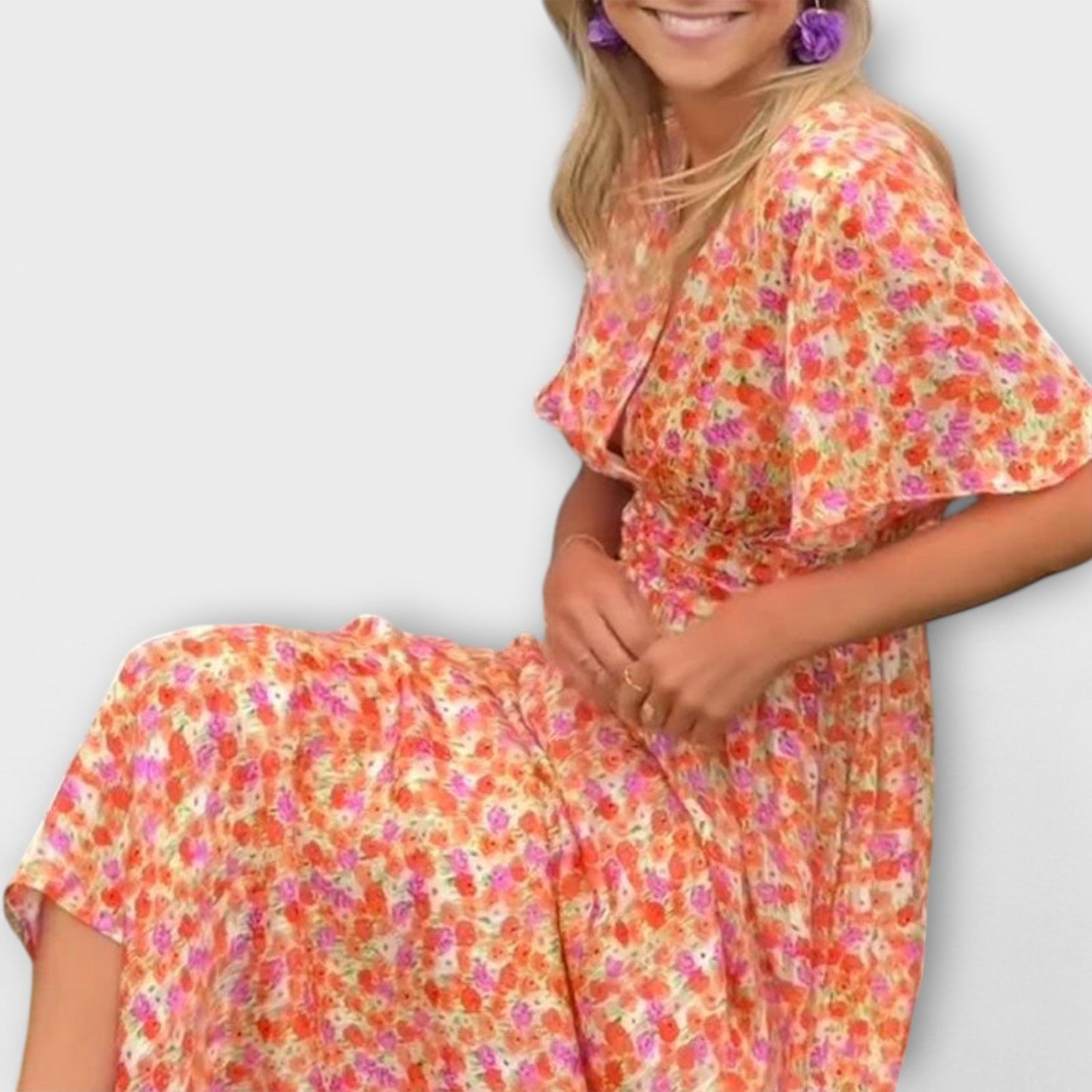 Linn | Vestido clásico con cuello en V
