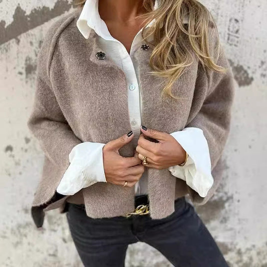 Crysta | Chaqueta Acogedora Imitación de cachemir
