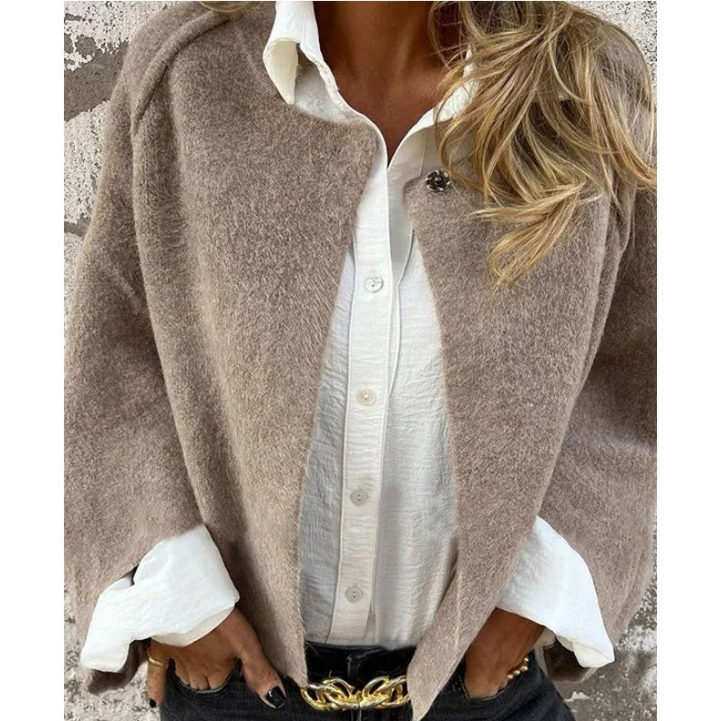 Crysta | Chaqueta Acogedora Imitación de cachemir