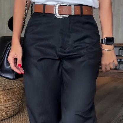 Pantalones de Mujer a Rayas – Estilo Formal y Profesional