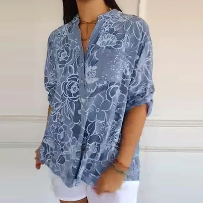 Blusa Estampada con Flores – Versátil para el Día a Día