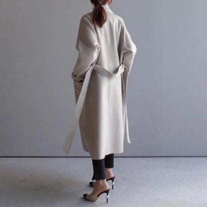 Chaqueta de lana mujer larga cálida y moderna ideal días fríos