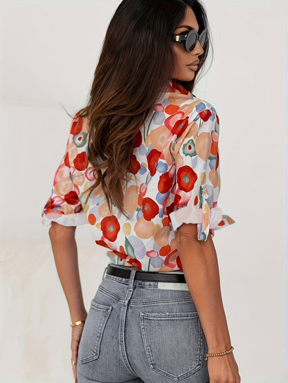 Blusa estampada mujer, elegante y confortable