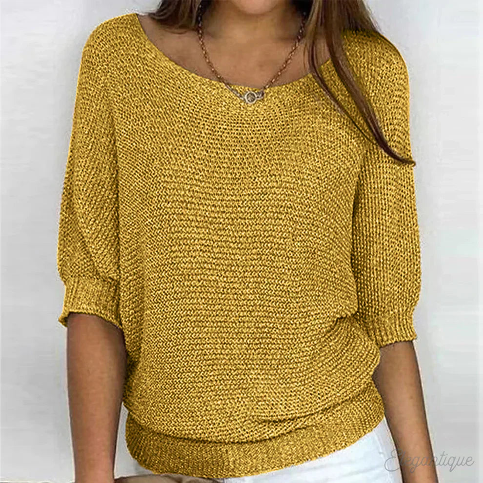 Elegante jersey de punto para mujer: suave y elegante
