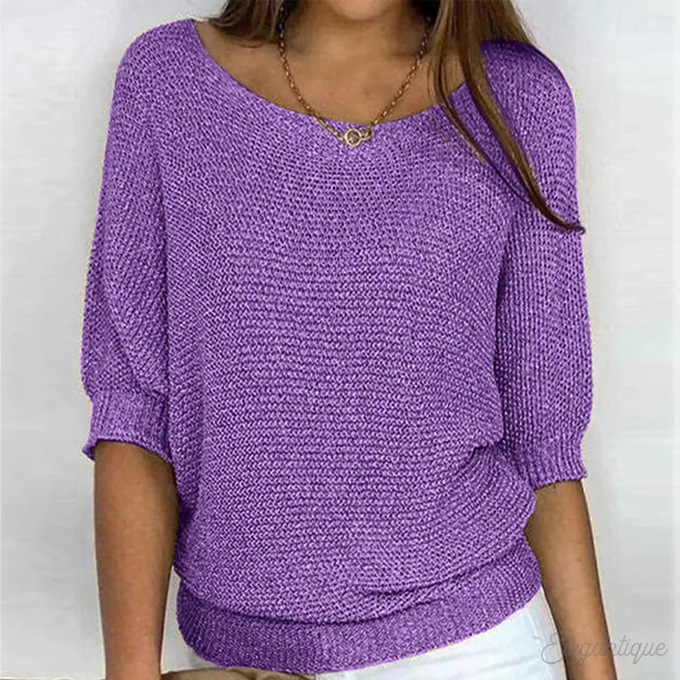 Elegante jersey de punto para mujer: suave y elegante