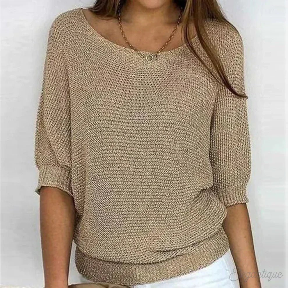 Elegante jersey de punto para mujer: suave y elegante
