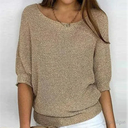 Elegante jersey de punto para mujer: suave y elegante