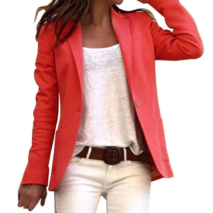 Blazer estrecho con mangas largas para mujer: clásico, moderno y profesional.
