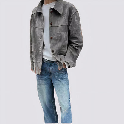 Chaqueta ante vintage ligera y chic ideal primavera-otoño